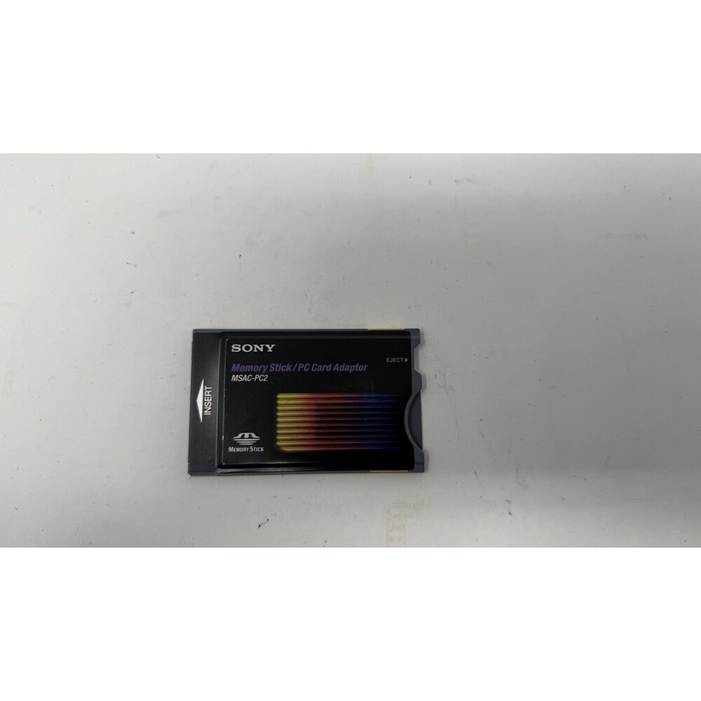 Sony PCMCIA PC Card to Memory Stick MS Adapter Reader Writer MSAC-PC2